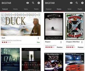 BigStar Movies and TV movie streaming app, movie streaming app for android, free movie streaming app