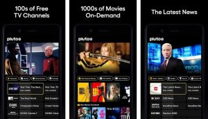 Pluto TV movie streaming app, movie streaming app for android, free movie streaming app