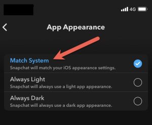 Match Snapchat with the iPhone's System Theme