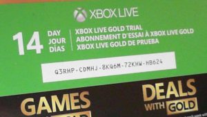 Xbox Live Gold Membership Free Trial