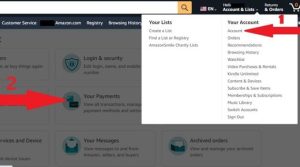 how to locate transactions in amazon account