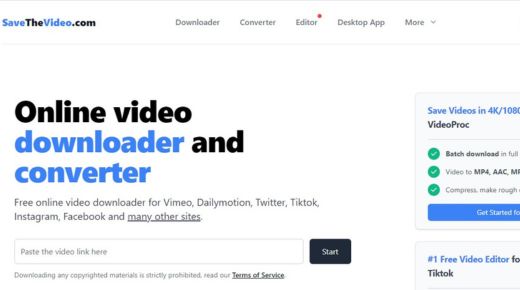 SaveTheVideo: Downloader, Converter and Editor