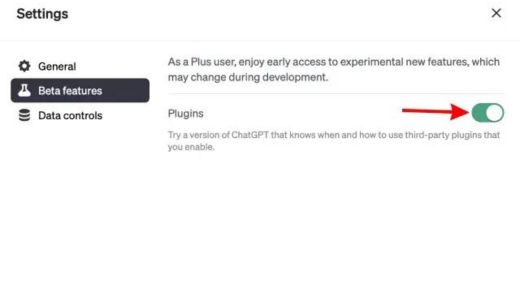 Beta Features Chatpgt plugins