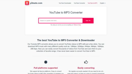 Y2mate YouTube To MP3 Converter