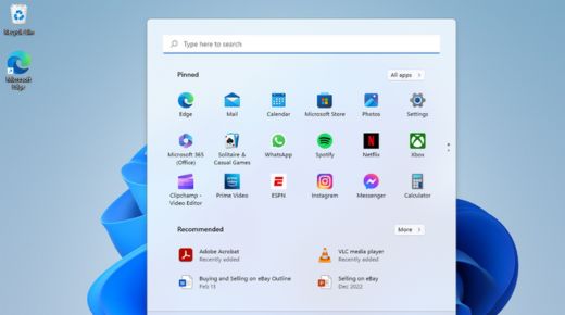 Windows 11 Start Menu