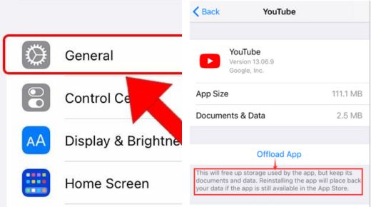 clear youtube cache IOS